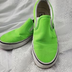 Green vans sneakers